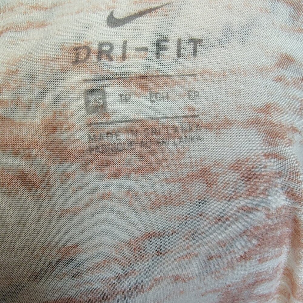 Nike Breath DRI-FIT Womens Athletic Tank Top XS Racerback Peach Pink Gym Workout - Picture 9 of 9